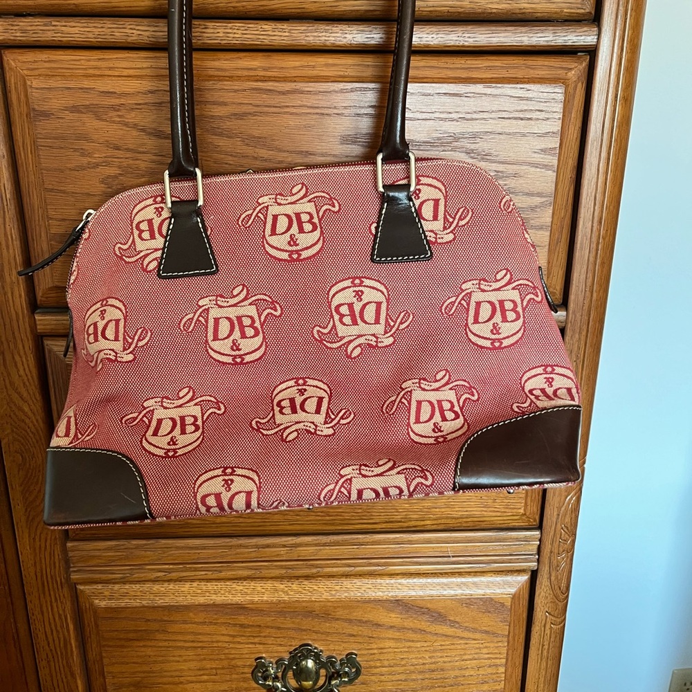 Vintage Dooney and Bourke monogram Donegal Satchel